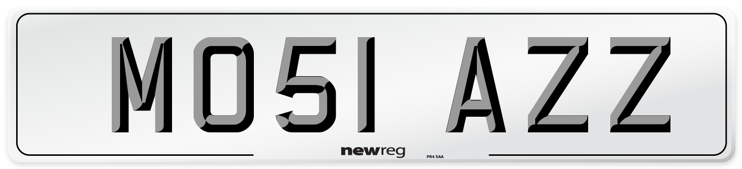 MO51 AZZ Number Plate from New Reg
